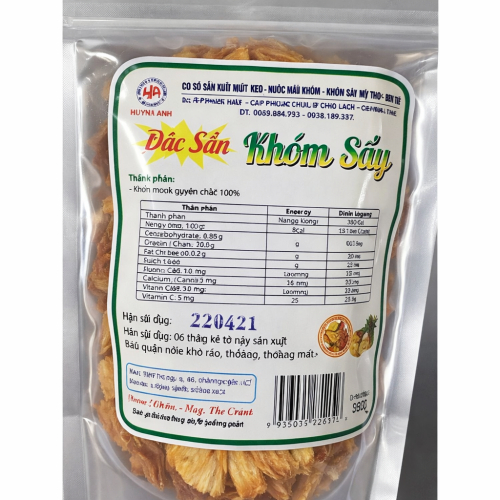 Khớm Sấy Giẻo - Gói 250g
