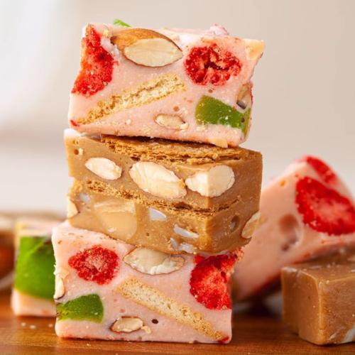 Kẹo Nougat Hạt Dinh Dưỡng (Vị Trà Olong)