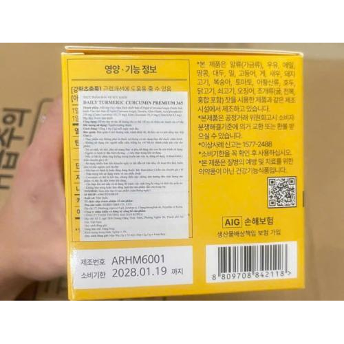 Tinh chất nghệ Nano Hamin Bio Daily Turmeric Curcumin Premium hãy thử một lần