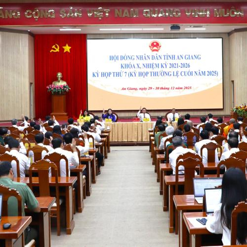 Hội Đồng Nhân Dân Tỉnh An Giang Tổ Chức Kỳ Họp Thứ 7, Khóa X, Nhiệm Kỳ 2021 - 2026