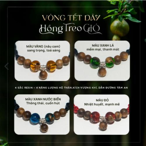 Vòng Tết Dây Hồng Treo Gió