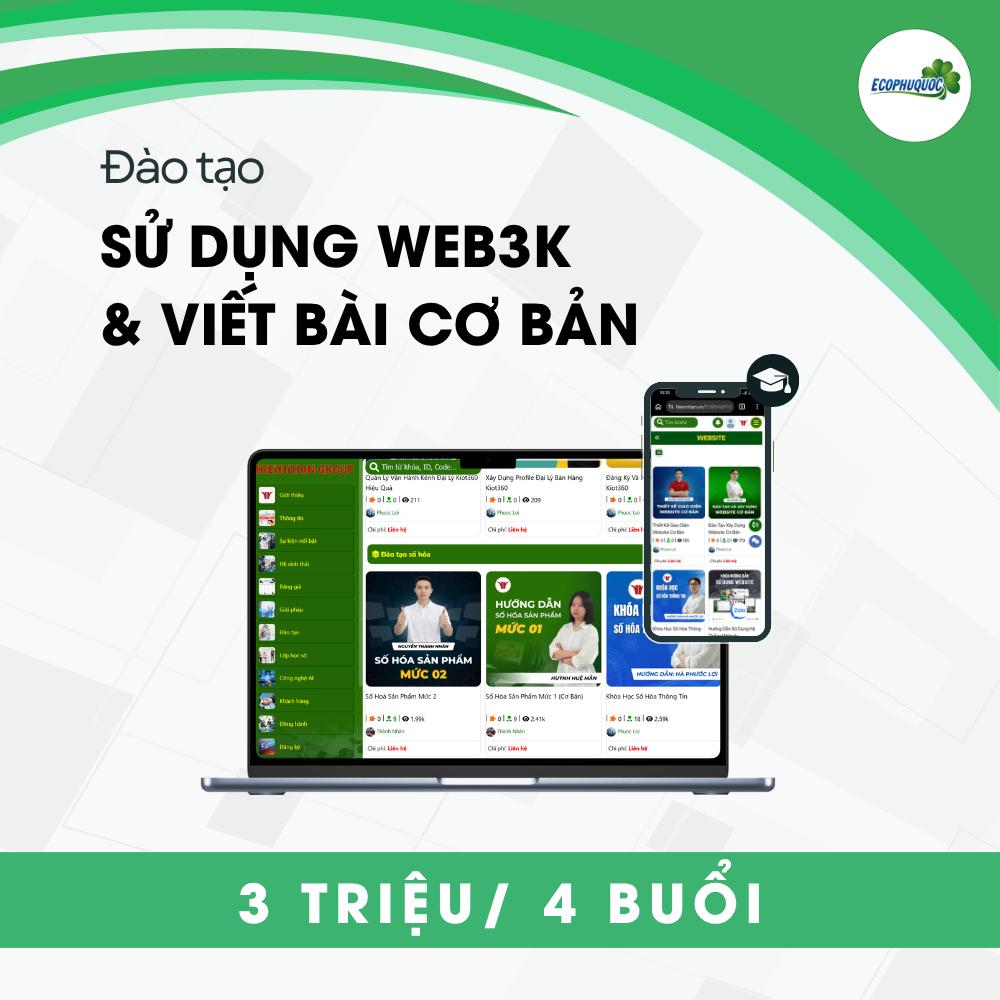 Đào Tạo Sử Dụng Web3k Và Viết Bài Cơ Bản