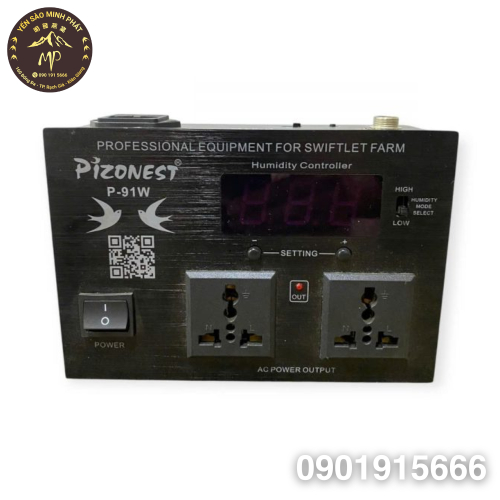 PIZONEST P-91W Humidity Sensor with 20m Probe Cable