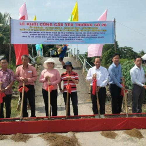 Hội Hữu Nghị Việt Nam - Nhật Bản Tỉnh Kiên Giang Lễ Khởi Công Và Khánh Thành Cầu Giao Thông Nông Thôn Tại Huyện An Minh