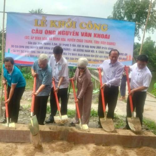 Hội Hữu Nghị Việt Nam - Nhật Bản Tỉnh An Giang Khánh Thành Cầu Kênh Nhánh Ông Hiển, Khu Phố 5, Phường An Bình (Cũ), Bắt Qua Cù Lao Ấp Hòa Phước, Xã Thạnh Lộc