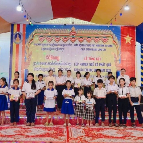 Hội Hữu Nghị Việt Nam – Campuchia Tỉnh An Giang Tổ Chức Tổng Kết Lớp Khmer Ngữ Và Trao Học Bổng Năm Học 2025–2026