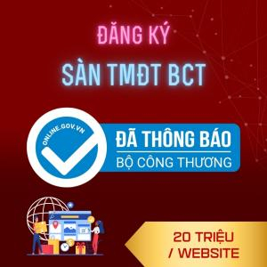 Bảng Giá Đăng Ký Sàn TMĐT Bộ Công Thương - 20 Triệu/ Website