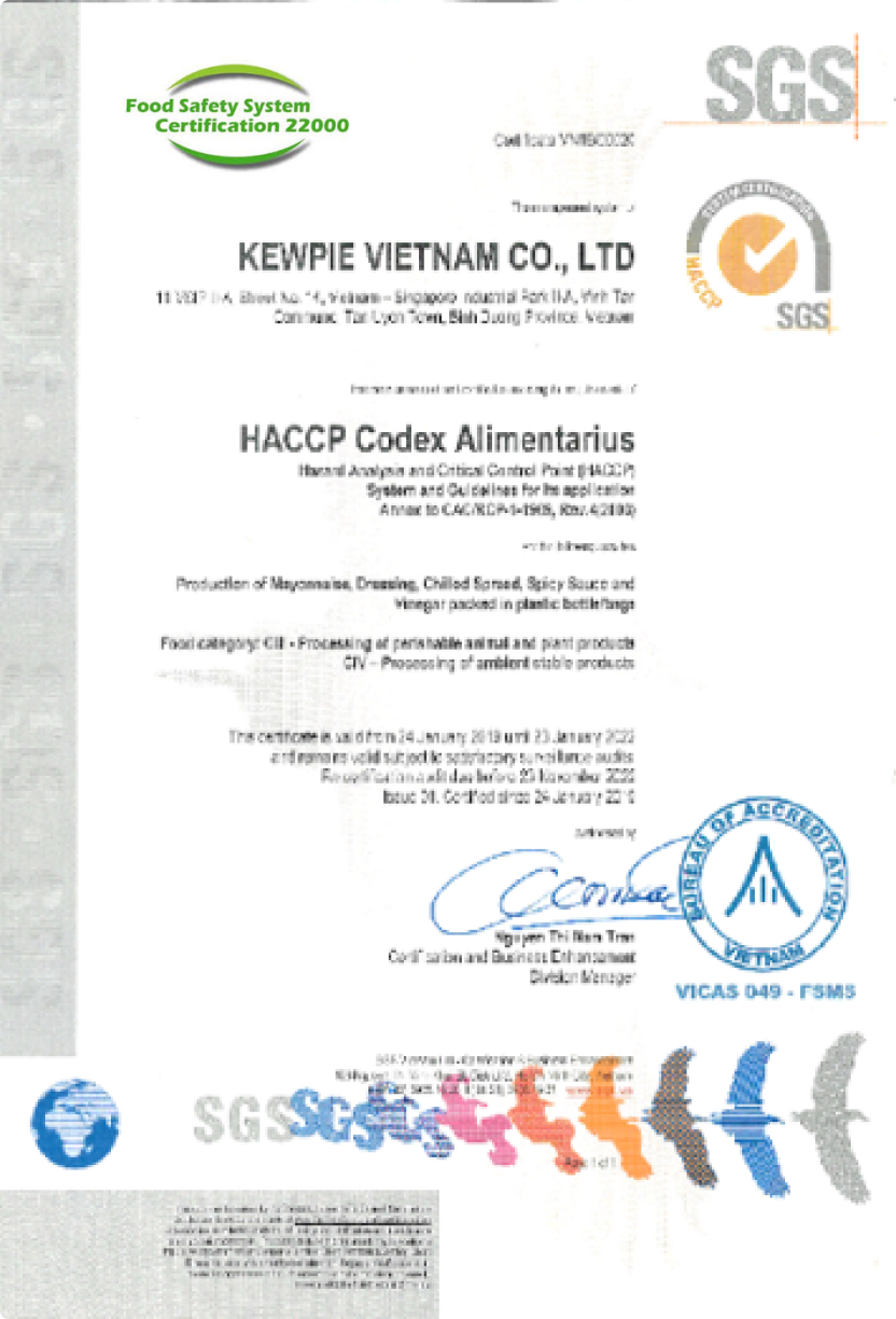 Chứng nhận chất lượng