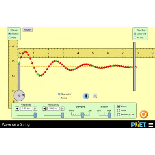 (Mô phỏng) Vật lý: Wave on a String (Sóng trên một chuỗi)