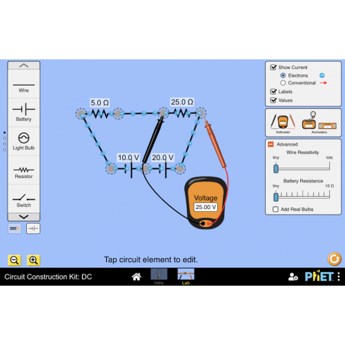 (Mô phỏng) Vật lý: Circuit Construction Kit: DC (Bộ xây dựng mạch: DC)