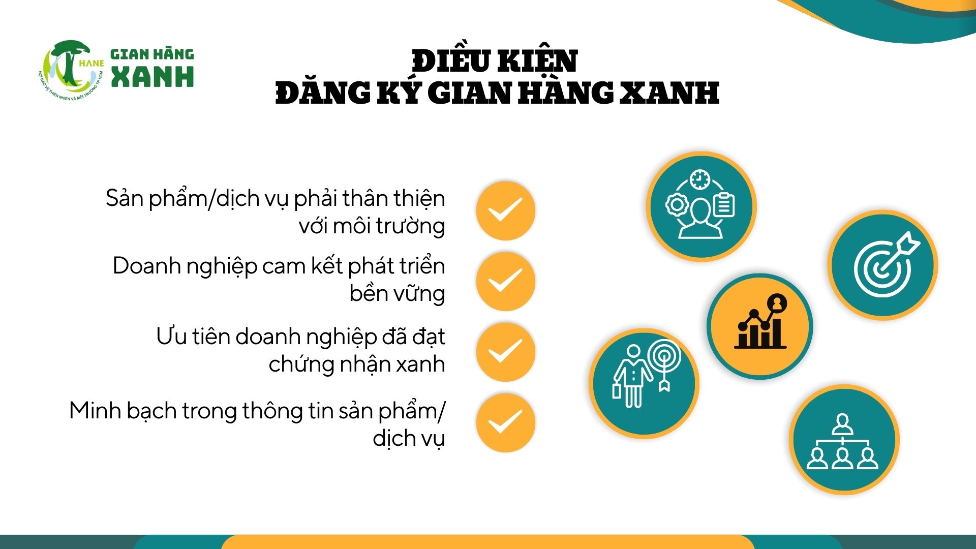 2. Điều kiện đăng ký gian hàng xanh