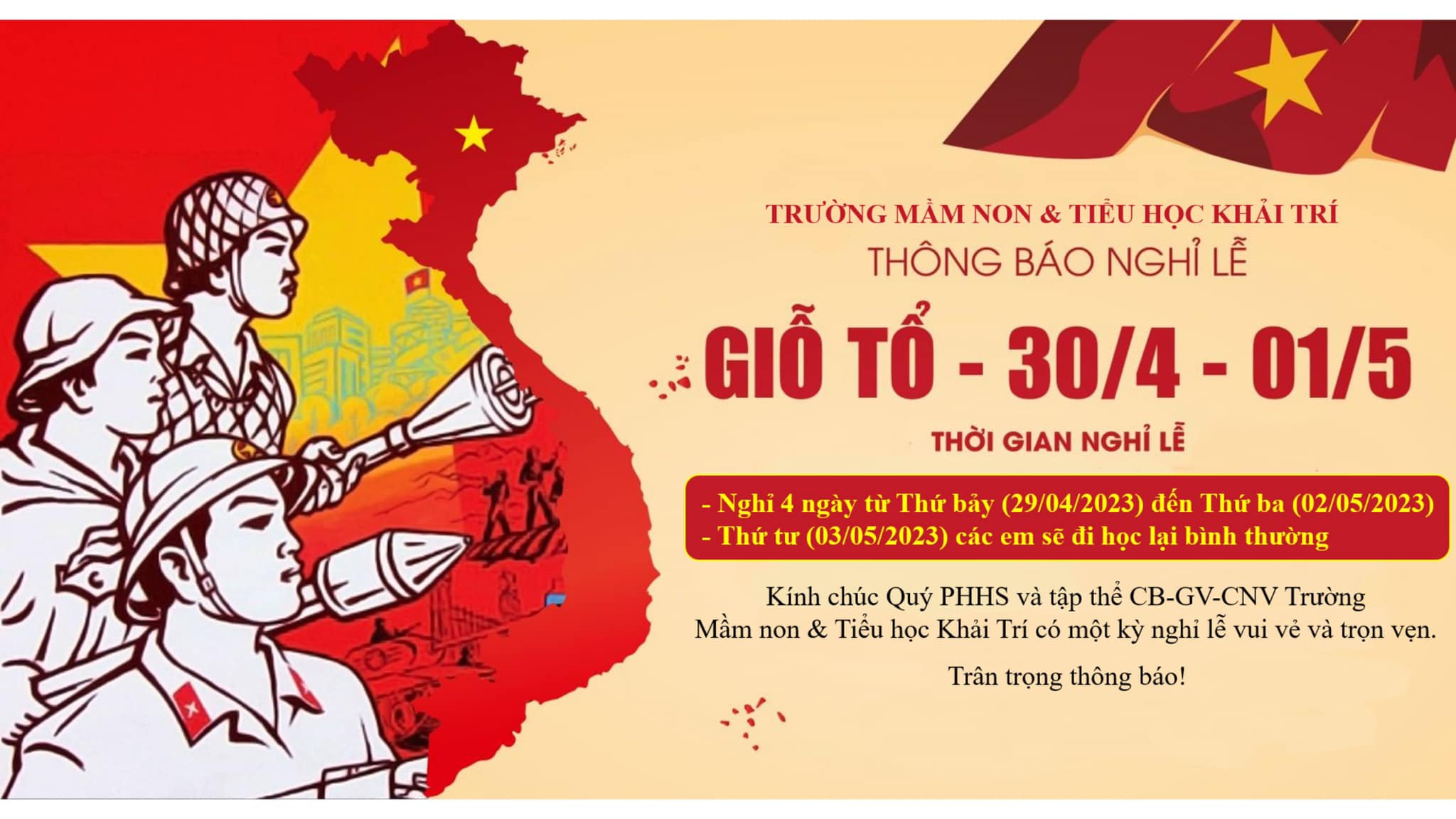 Thông Báo Nghỉ Lễ