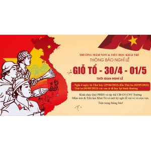 Thông Báo Nghỉ Lễ 30/4 - 1/5