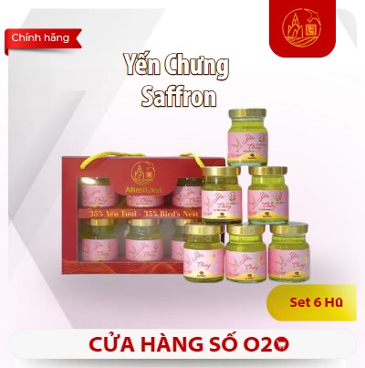 Set Yến Chưng Saffron 6 Hũ