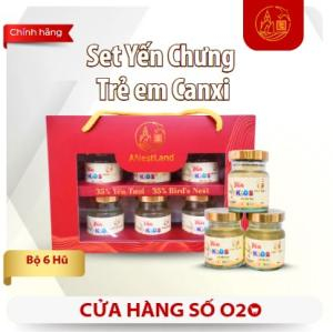 Set Yến Chưng Kids Canxi 6 Hũ