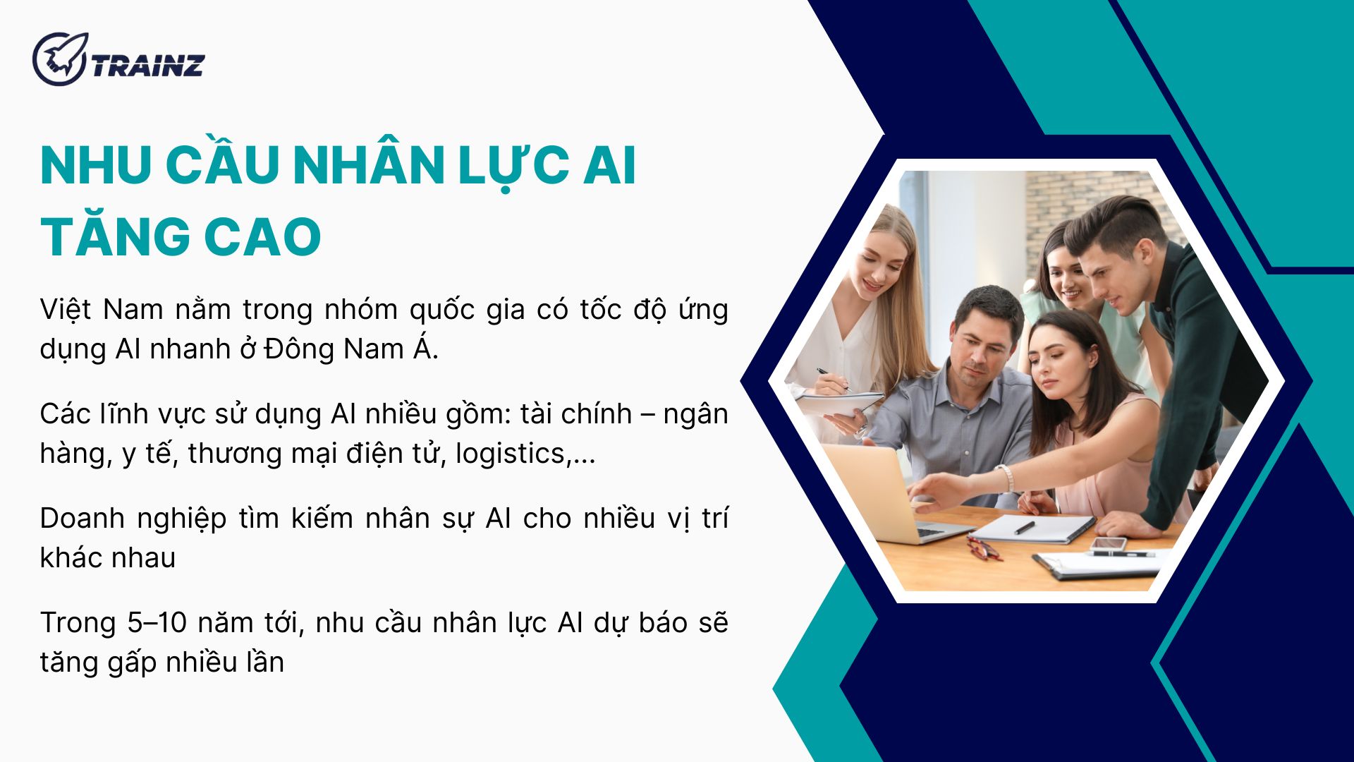 1. Nhu cầu nhân lực AI ngày càng tăng cao