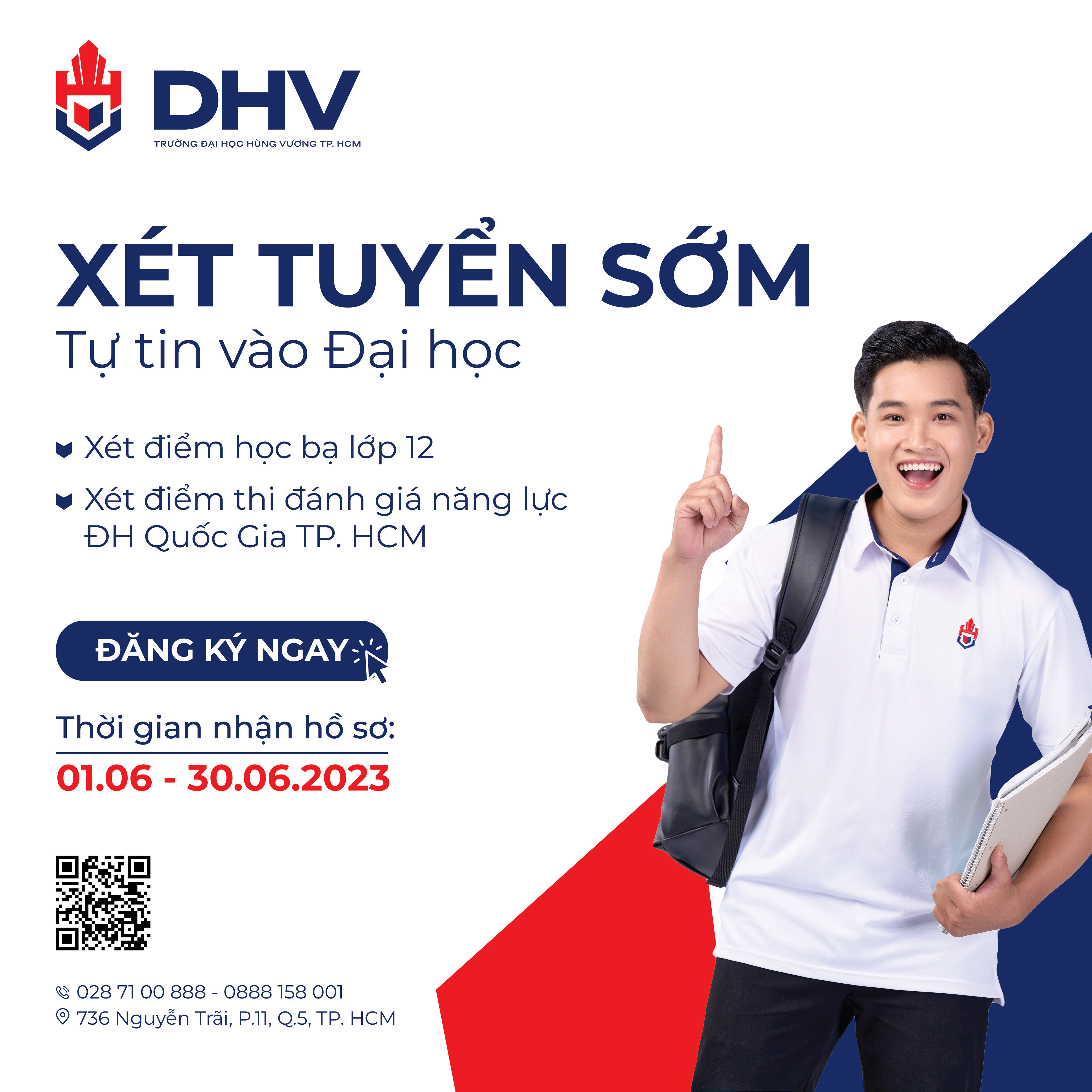 [DHV] Thông báo về việc xét tuyển sớm 2023