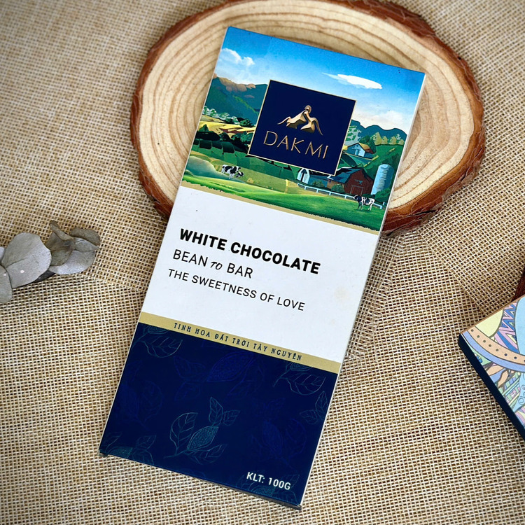 Dakmi White Chocolate – Tinh hoa từ hạt cacao Việt