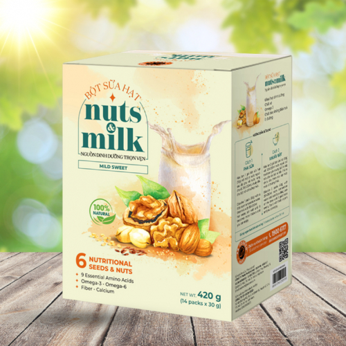 [Bột sữa hạt] Nuts & Milk 420g - 14 gói x 30g