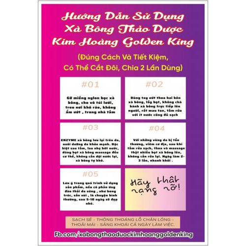 Sản phẩm Xà bông thảo dược Kim Hoàng