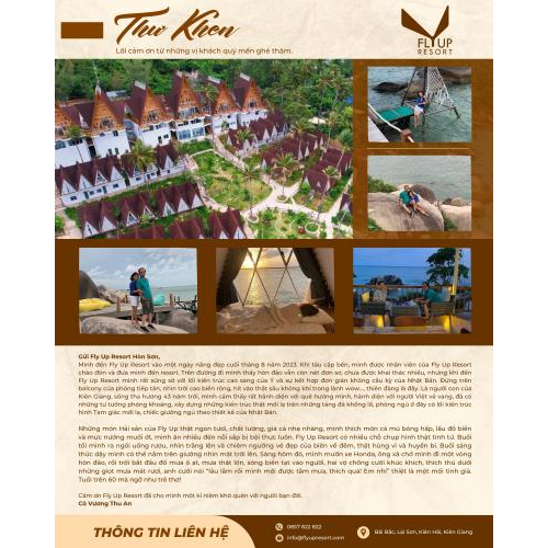 Đánh giá của khách hàng về Fly Up Resort