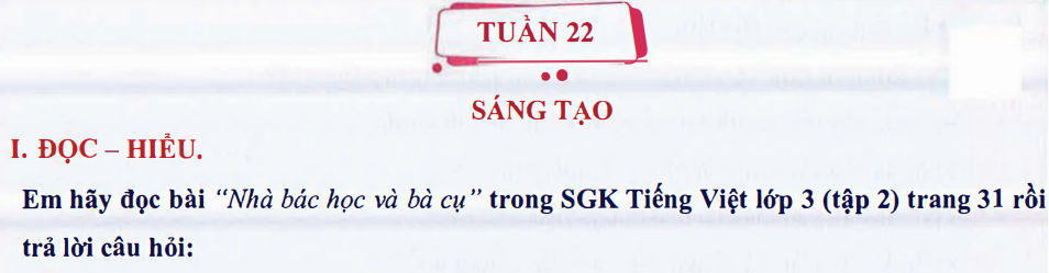 Ôn tập Tuần 22