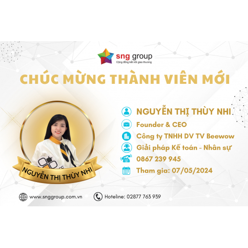 Thư Chúc Mừng Thành Viên Mới - Chị Nguyễn Thị Thùy Nhi