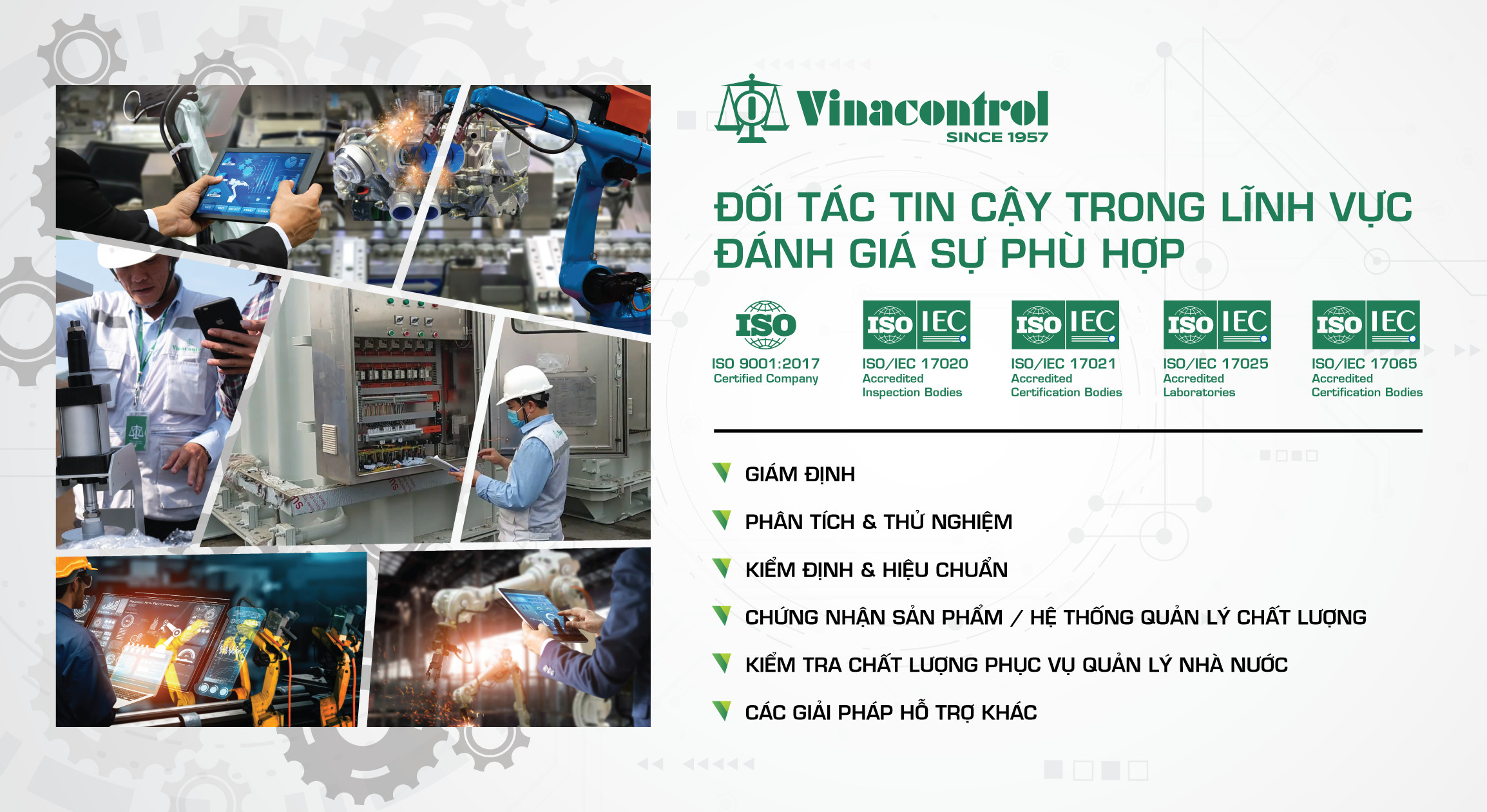 Dịch vụ và lĩnh vực của Vinacontrol Cần Thơ