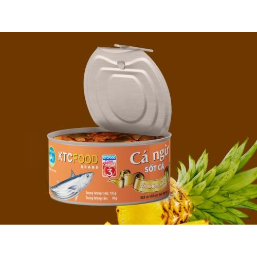 Cá Ngừ Sốt Cà Khóm Ớt KTCFOOD 185g