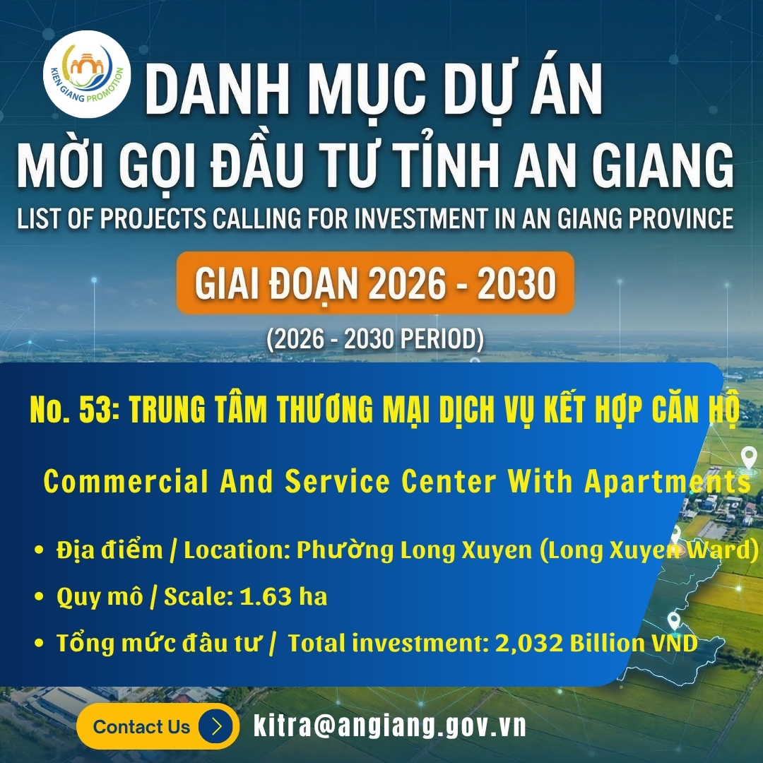 No. 53: Trung Tâm Thương Mại Dịch Vụ Kết Hợp Căn Hộ | Đầu Tư An Giang 2026–2030