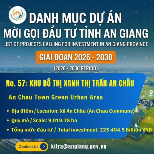 No. 57: Khu Đô Thị Xanh Thị Trấn An Châu | Đầu Tư An Giang 2026–2030