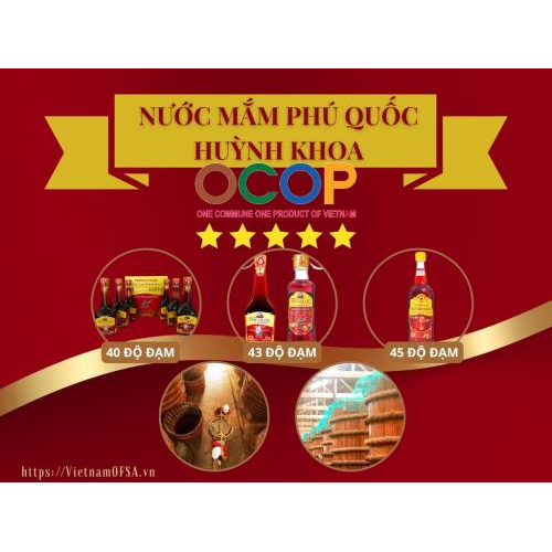 Nước Mắm Phú Quốc Huỳnh Khoa – Vinh Dự Đạt OCOP 5 Sao Quốc Gia