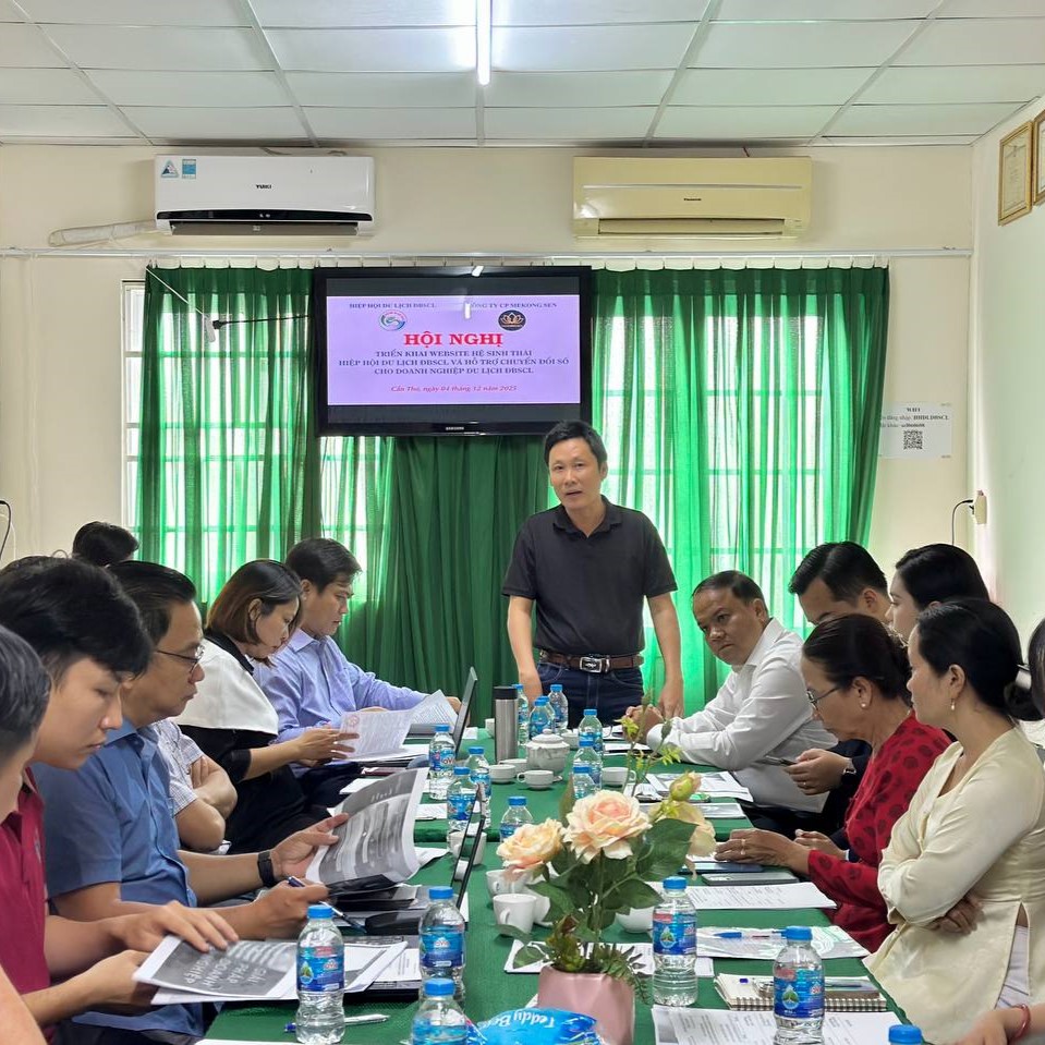 Hội Nghị Triển Khai Website Hệ Sinh Thái MDTA Và Hỗ  Trợ Chuyển Đổi Số Cho Doanh Nghiệp Du Lịch ĐBSCL