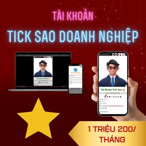 Bảng Giá Tài Khoản Tick Sao Doanh Nghiệp