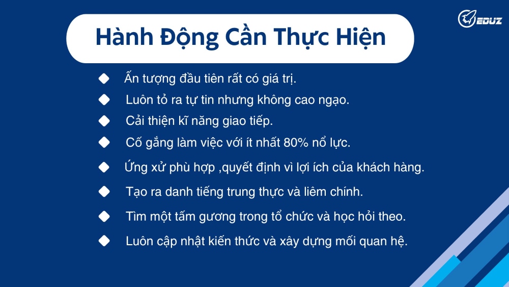 3. Hành động cần thực hiện