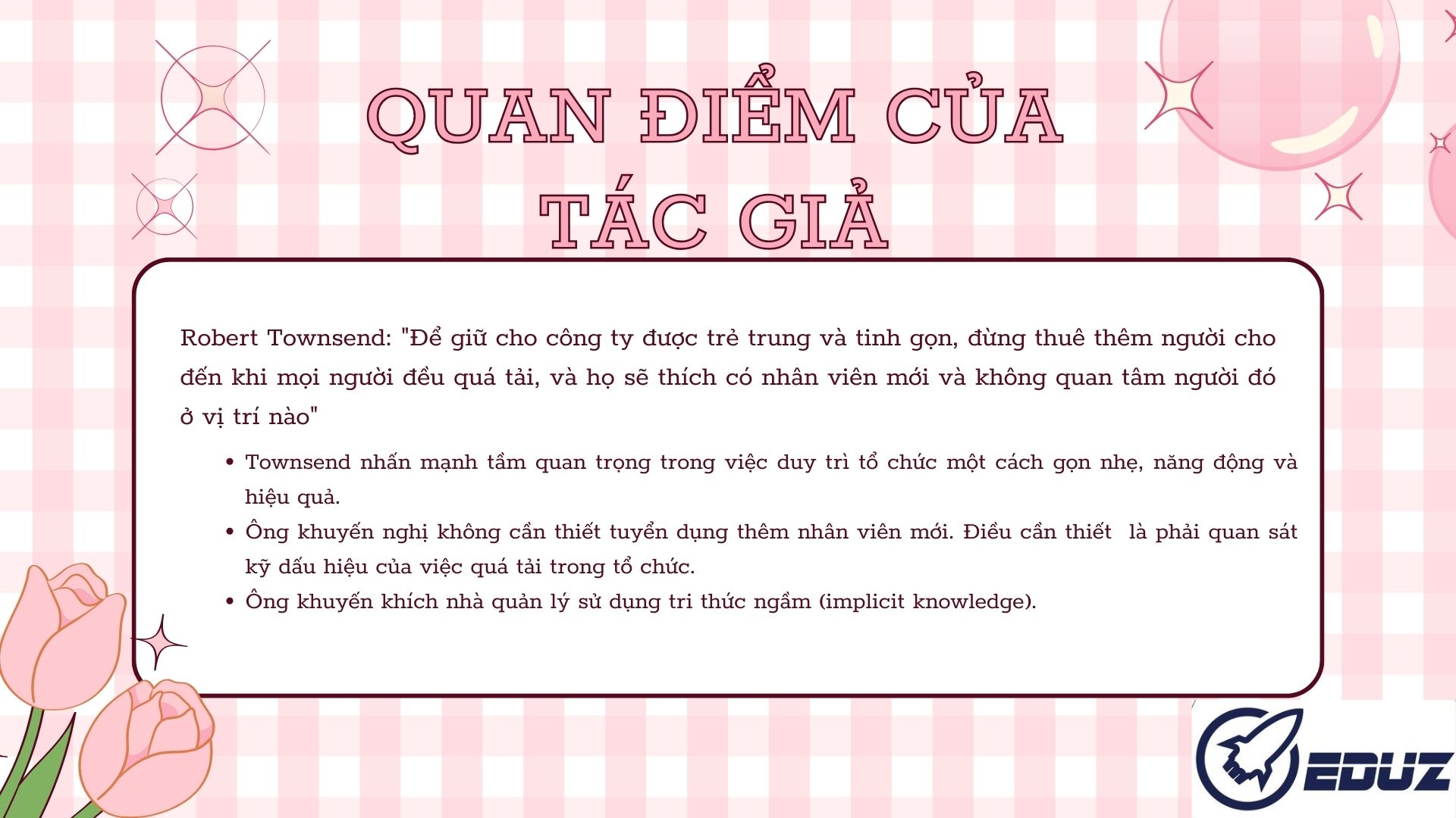 2. Quan điểm của tác giả