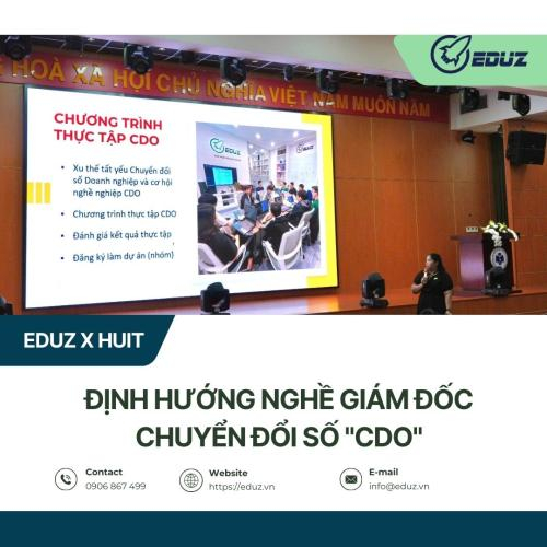 EDUZ Hợp Tác Cùng Trường Đại Học Công Thương: Định Hướng Nghề Giám Đốc Chuyển Đổi Số