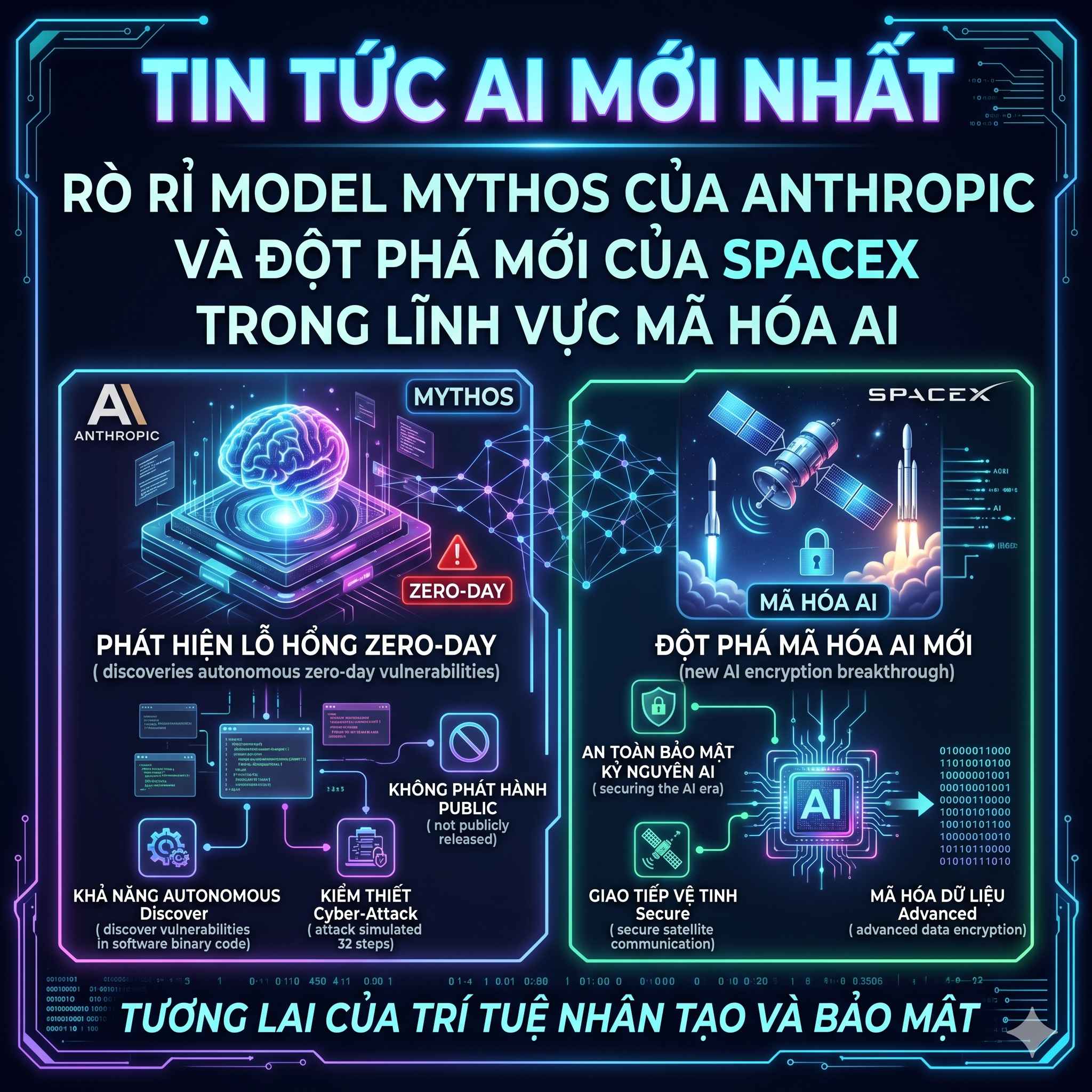 Tin Tức AI Mới Nhất: Rò Rỉ Model Mythos Của Anthropic Và Đột Phá Mới Của SpaceX Trong Lĩnh Vực Mã Hóa AI