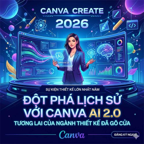 Canva Create 2026: Đột Phá Lịch Sử Với Canva Ai 2.0 – Tương Lai Của Ngành Thiết Kế Đã Gõ Cửa
