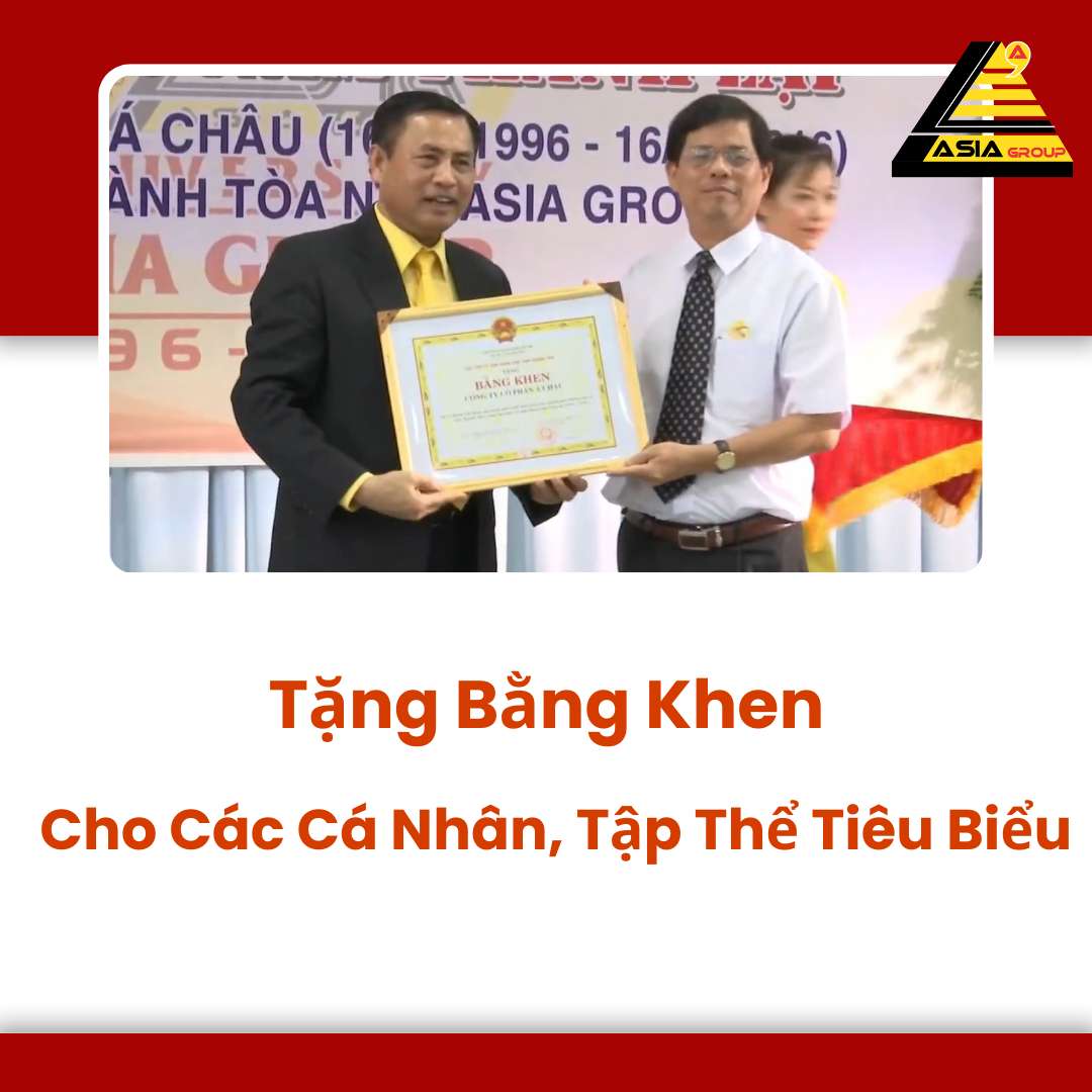 Tặng Bằng Khen Cho Các Cá Nhân, Tập Thể Tiêu Biểu