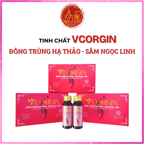 Tinh Chất Đông Trùng Hạ Thảo, Sâm Ngọc Linh - VCORGIN 10 lọ