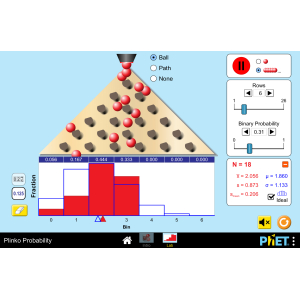 (Mô phỏng) Toán học - Xác suất Plinko