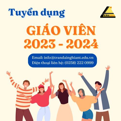 Tuyển Dụng Giáo Viên Năm Học 2023 - 2024