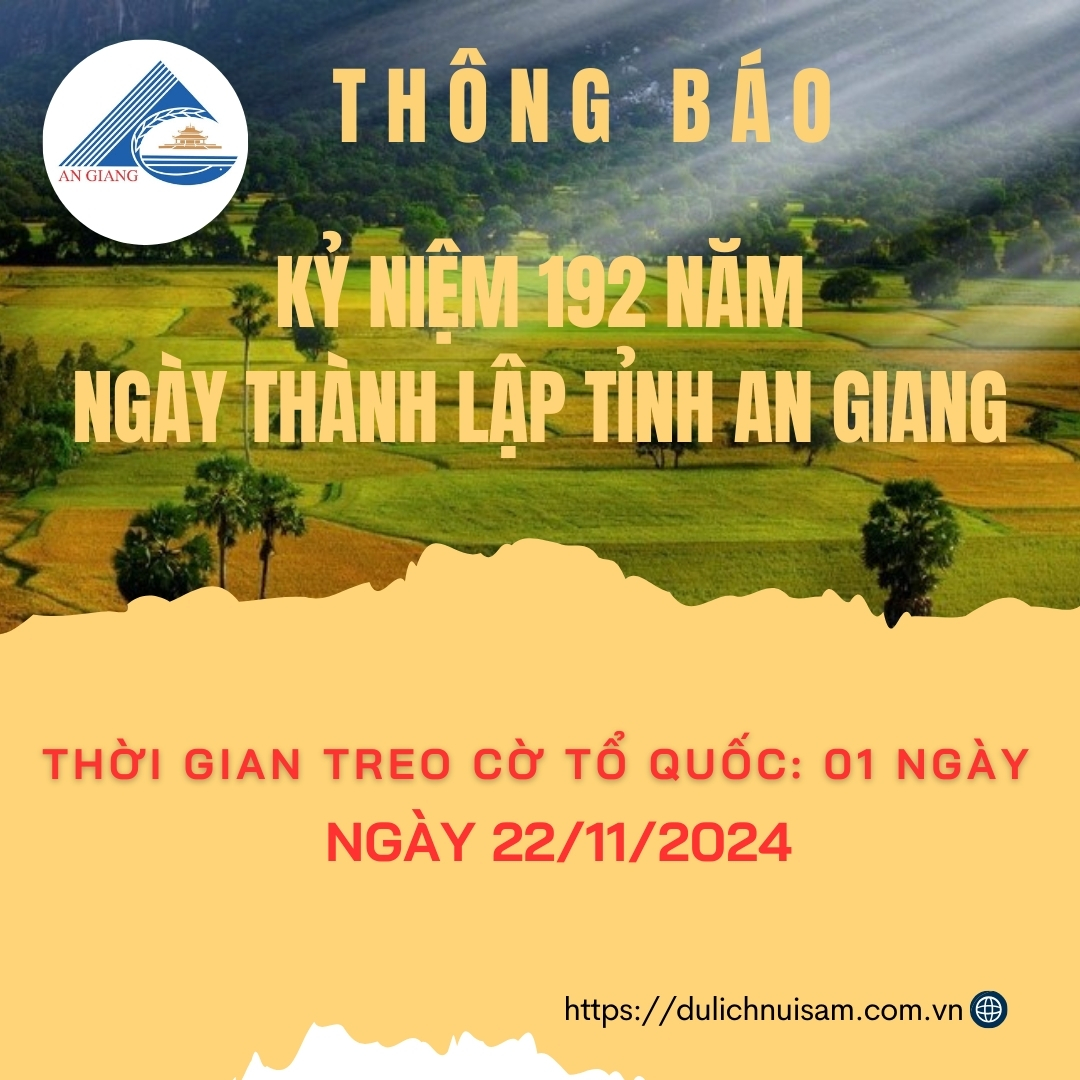 Treo Cờ Tổ Quốc Ngày 22/11 Kỷ Niệm 192 Năm Ngày Truyền Thống Tỉnh An Giang