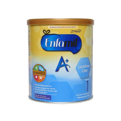 Sữa Bột Enfamil A+ LactoFree Care Lon 400gr (0-12 Tháng)