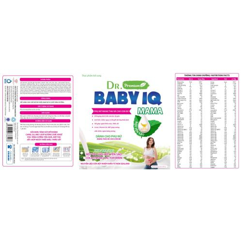 Dr BABY IQ MAMA ***DÀNH CHO PHỤ NỮ MANG THAI VÀ CHO CON BÚ